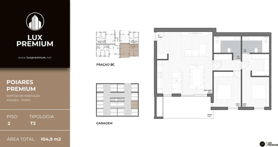 Apartamento T2 para Venda em Poiares (Santo Andre) Foto 9