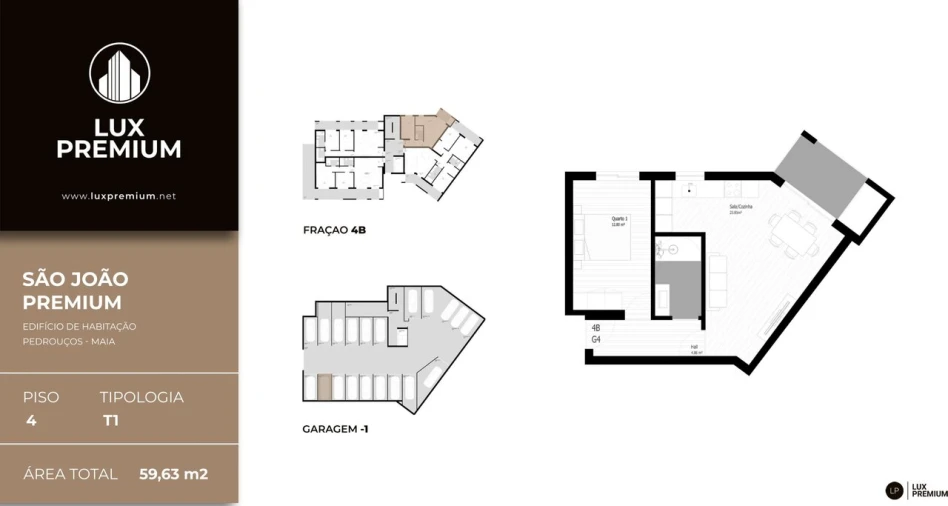 Apartamento T1 para Venda em Pedrouços Foto 14