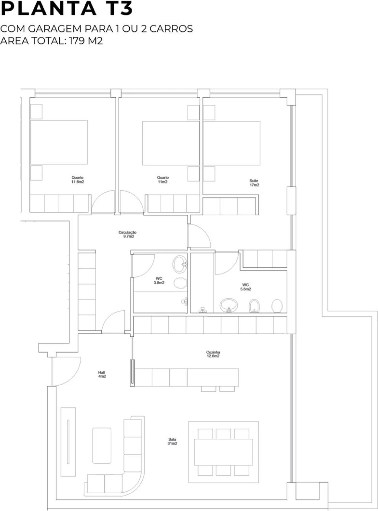 Apartamento T3 para Venda em Valongo Foto 14