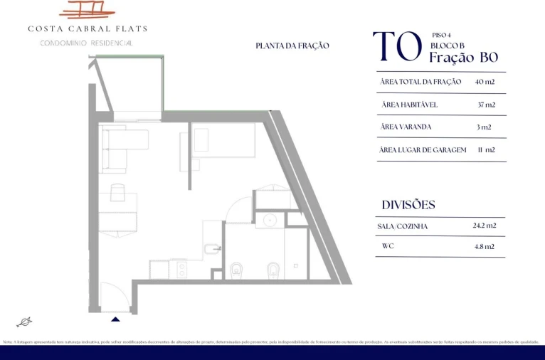 Apartamento T0 para Venda em Paranhos Foto 7