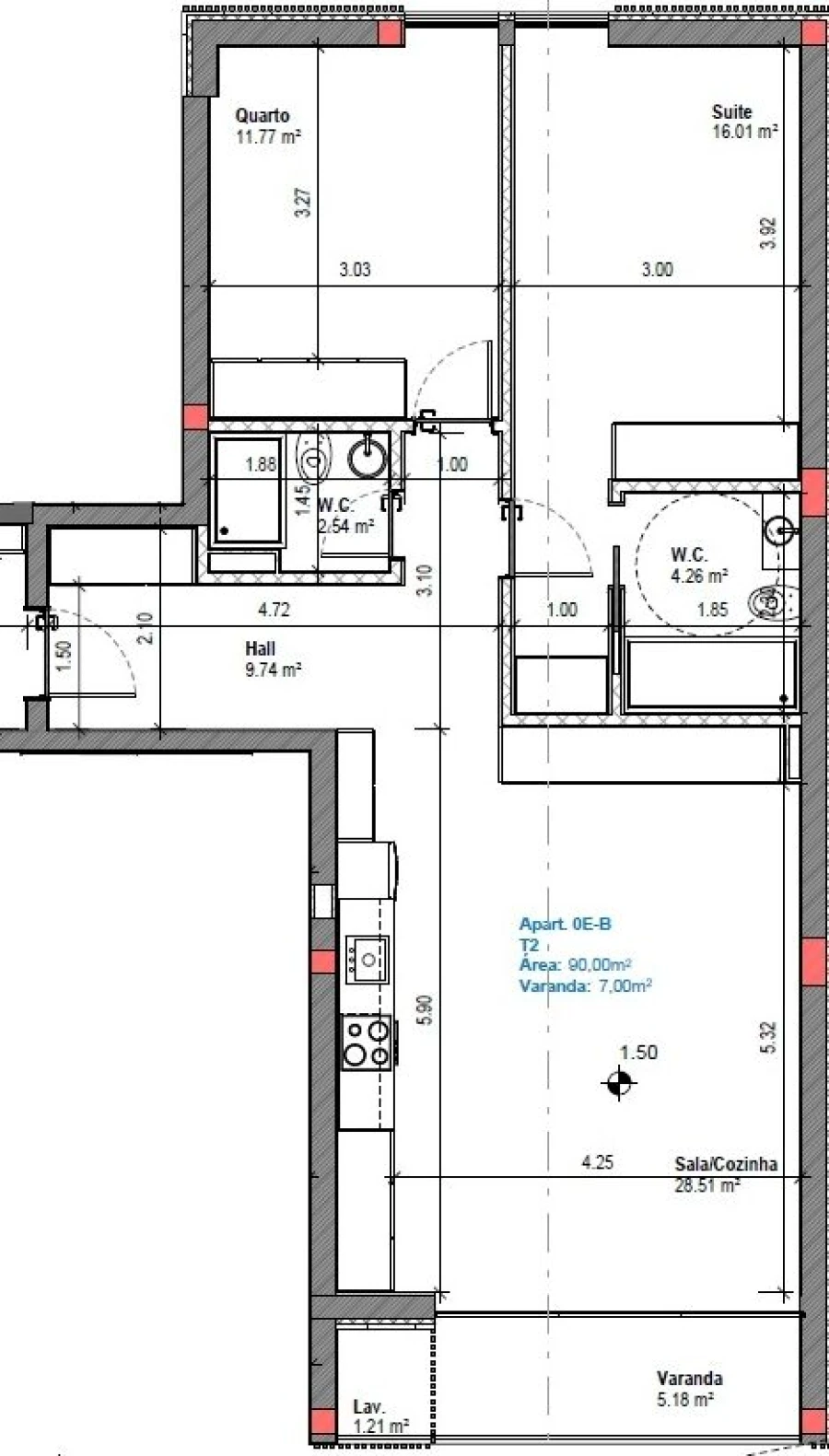 Apartamento T2 para Venda em Gafanha da Boa Hora Foto 6