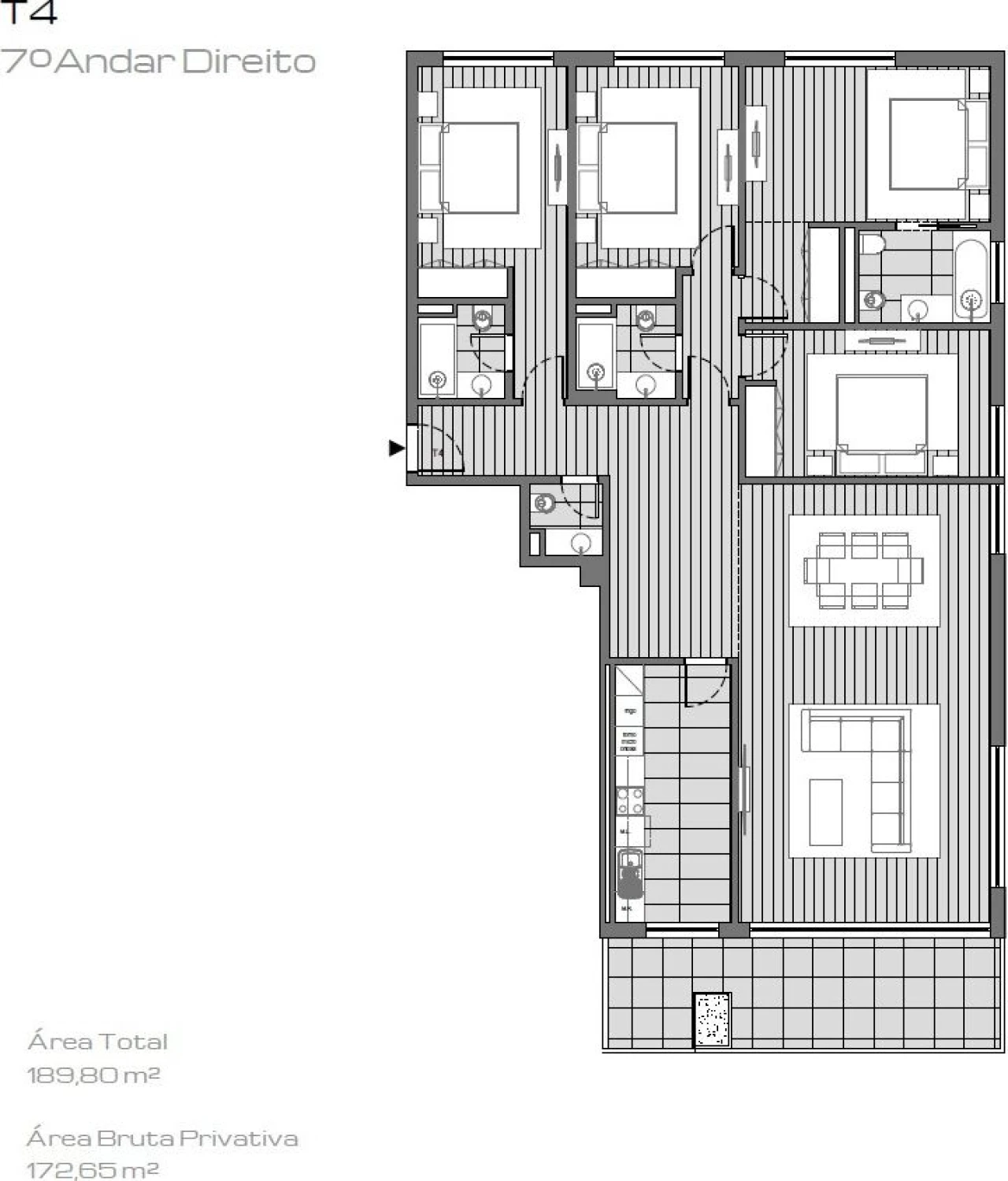 Apartamento T4 para Venda em Ramalde Foto 5
