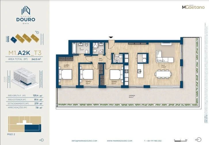 Apartamento T3 para Venda em Canidelo Foto 6