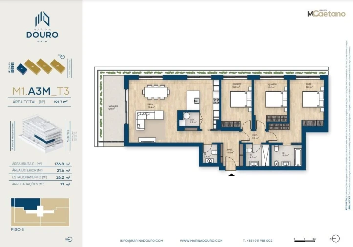 Apartamento T3 para Venda em Canidelo Foto 19