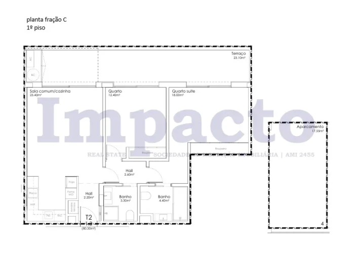 Apartamento T2 para Venda em São João da Madeira Foto 20
