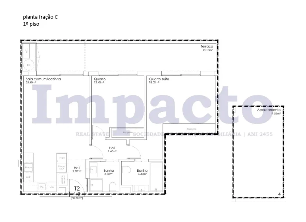 Apartamento T2 para Venda em São João da Madeira Foto 20