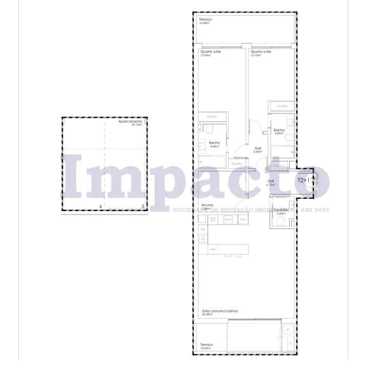 Apartamento T2 para Venda em São João da Madeira Foto 20