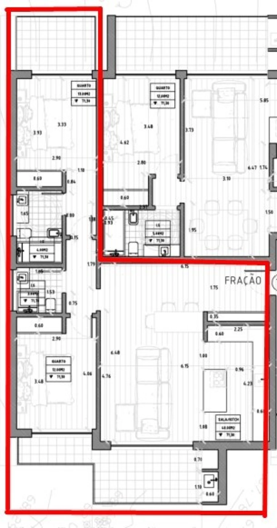 Apartamento T2 para Venda em Charneca de Caparica e Sobreda Planta 1