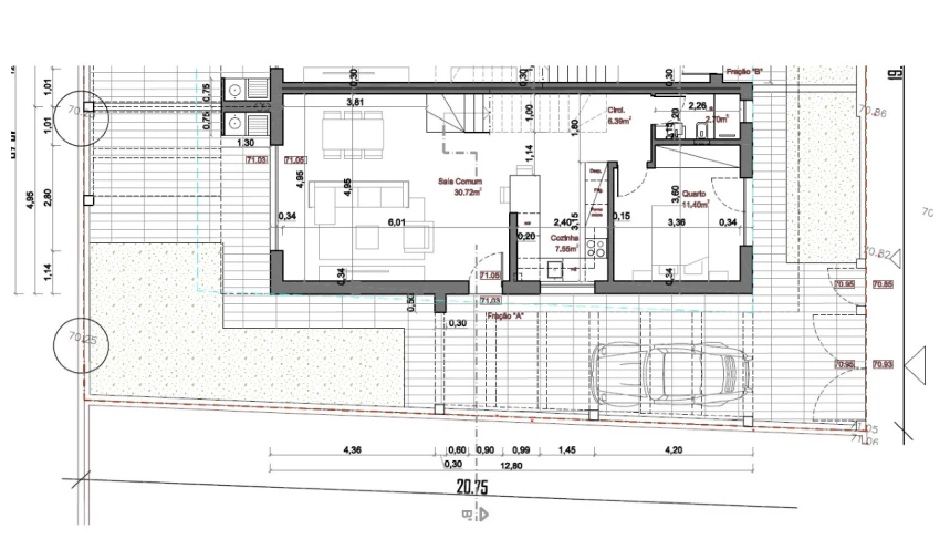 Moradia T3 para Venda em Fernao Ferro Planta 1