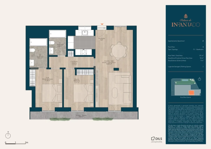 Apartamento T2 para Venda em Mina de Água Planta 1