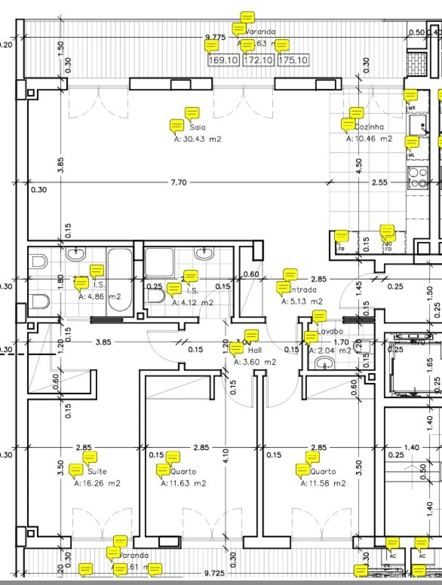Apartamento T3 para Venda em Santo António dos Cavaleiros e Frielas Planta 1