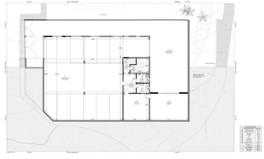Prédio para Arrendamento em Alfragide Planta 1