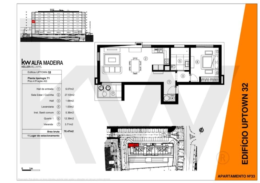 Apartamento T1 para Venda em São Martinho Foto 2
