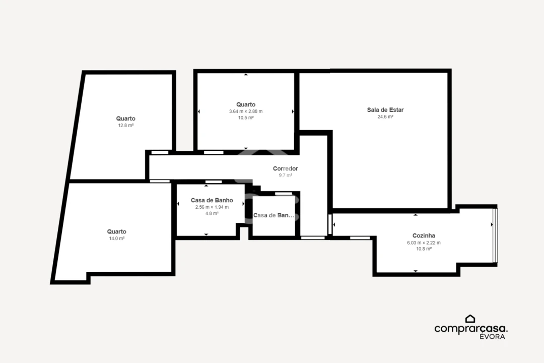 Apartamento T3 para Venda em Malagueira e Horta das Figueiras Foto 19