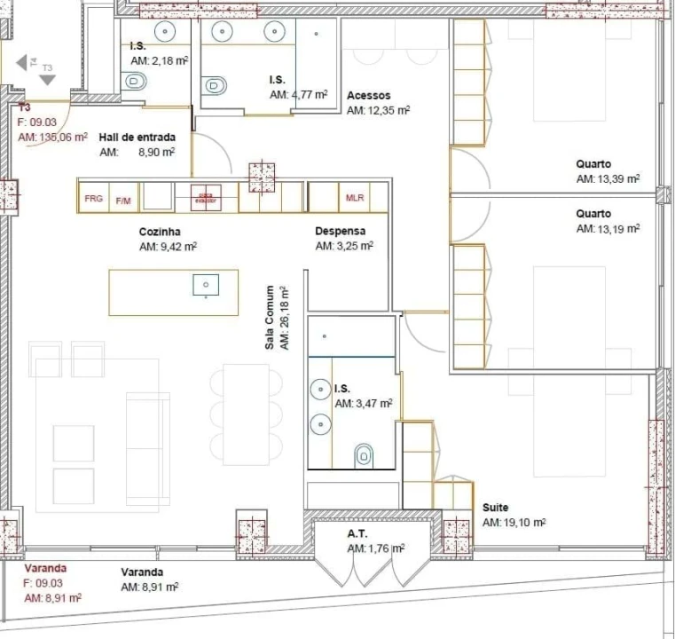 Apartamento T3 para Venda em Ramalde Foto 7