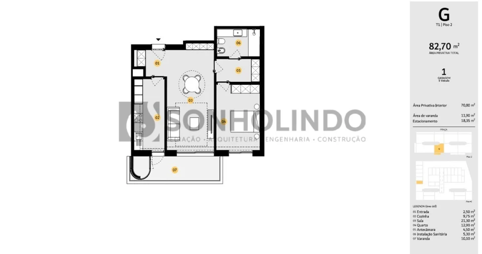 Apartamento T1 para Venda em Cidade da Maia Foto 28