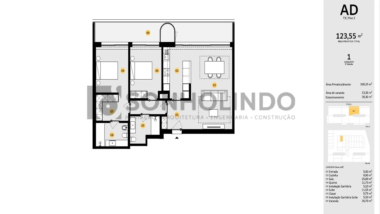 Apartamento T2 para Venda em Cidade da Maia Foto 28