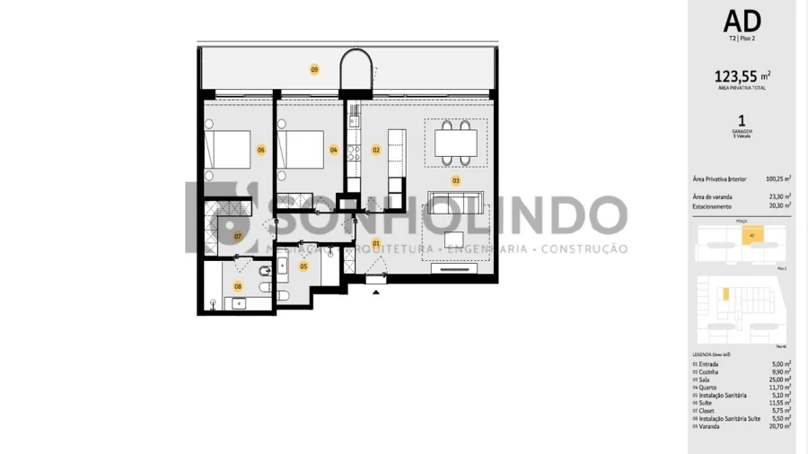 Apartamento T2 para Venda em Cidade da Maia Foto 28