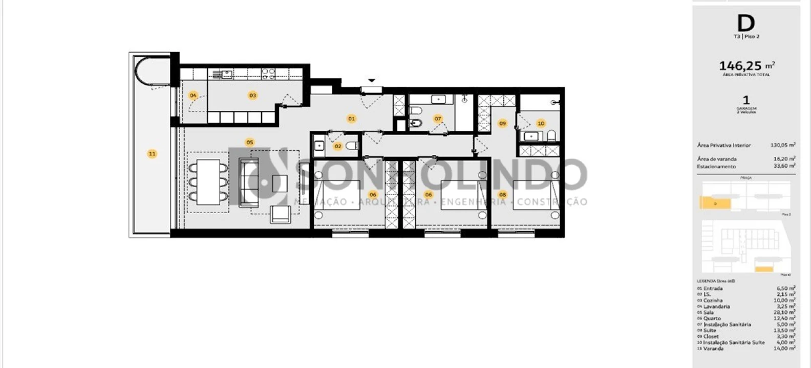 Apartamento T3 para Venda em Cidade da Maia Foto 28