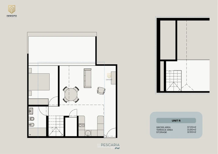Apartamento T1 para Venda em Santa Marinha e São Pedro da Afurada Foto 19