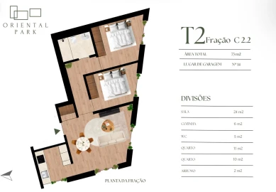 Apartamento T2 para Venda em Campanhã