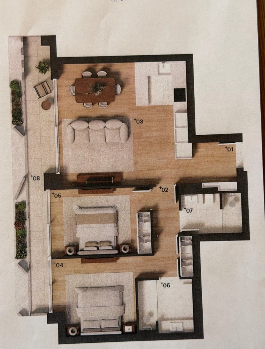 Apartamento T2 para Venda em Ramalde Planta 1