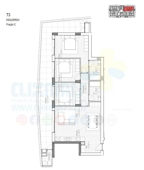 Apartamento T1 para Venda em Ferreiros e Gondizalves