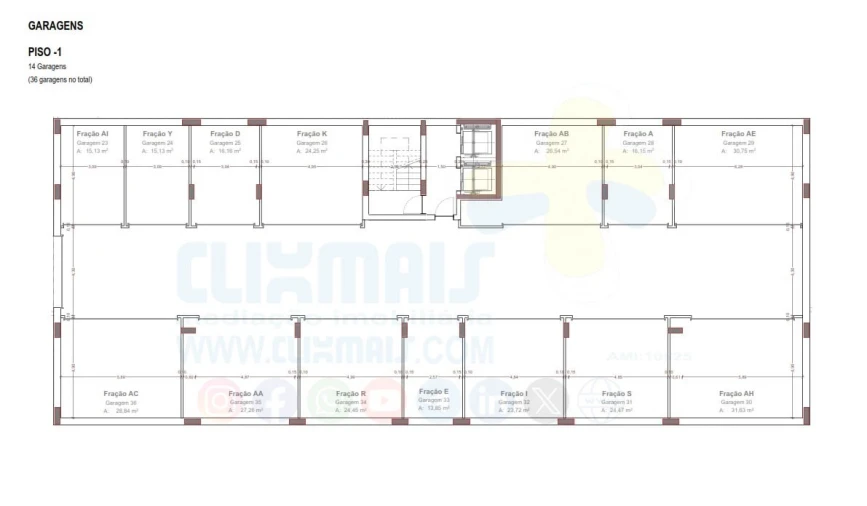 Apartamento T1 para Venda em Ferreiros e Gondizalves Planta 8