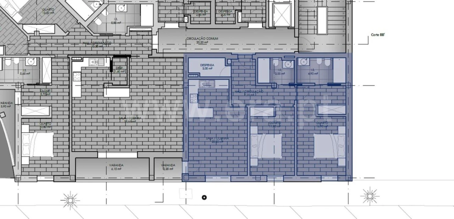Apartamento T2 para Venda em Tortosendo Foto 11
