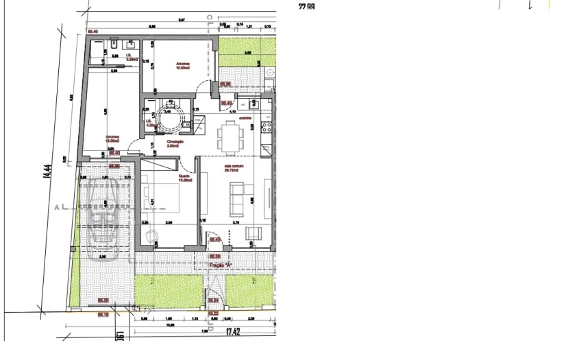 Moradia T1 para Venda em Fernao Ferro Planta 1