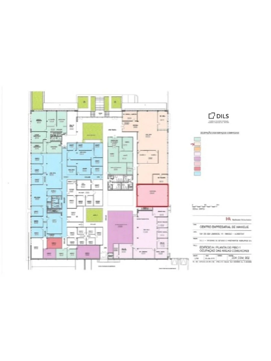 Escritório para Arrendamento em Alcabideche Planta 1