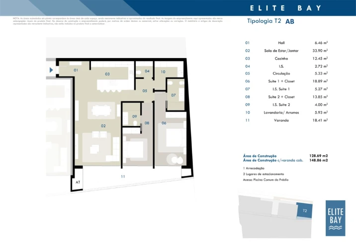 Apartamento T2 para Venda em Camara de Lobos Planta 1