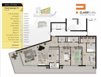 Apartamento T3 para Venda em São Martinho