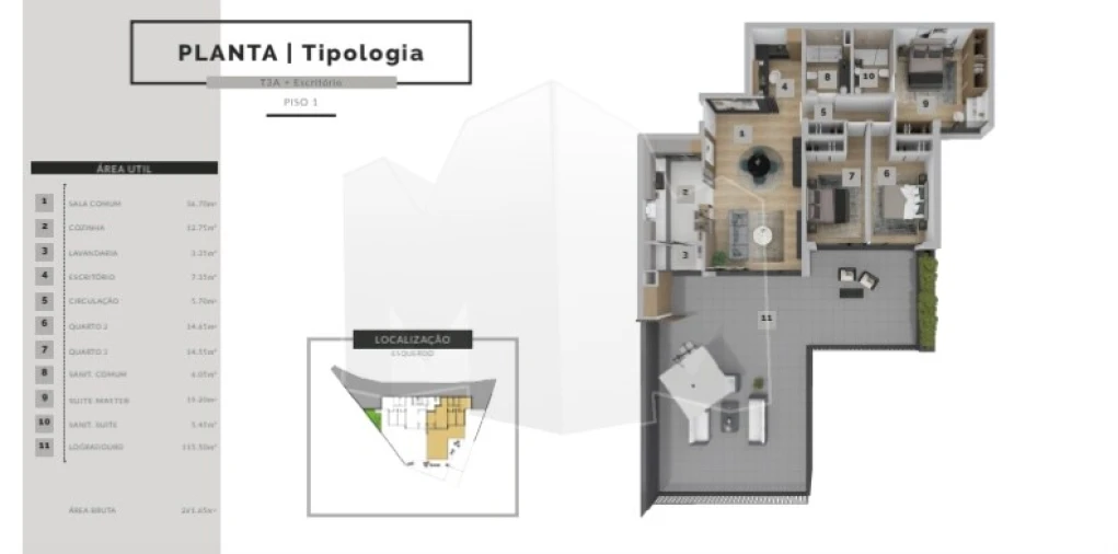 Apartamento T3 para Venda em São Martinho Foto 8