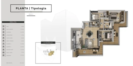 Apartamento T3 para Venda em São Martinho