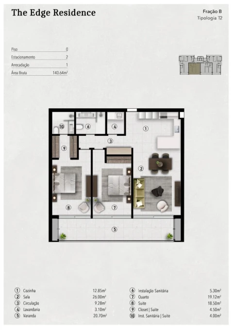 Apartamento T2 para Venda em Funchal (São Pedro)