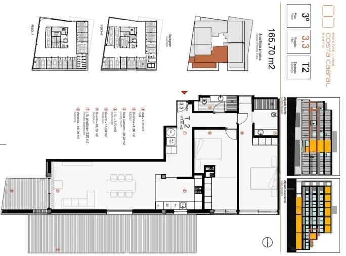 Apartamento T2 para Venda em Paranhos Planta 1