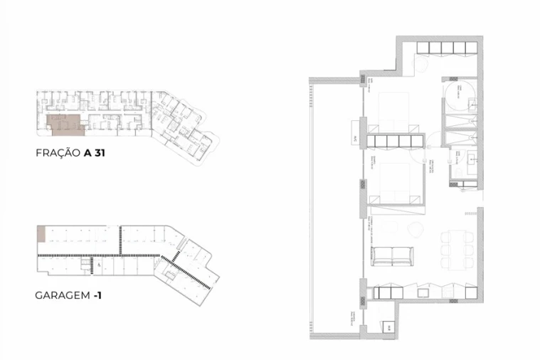 Apartamento T2 para Venda em Oliveira do Douro Planta 1