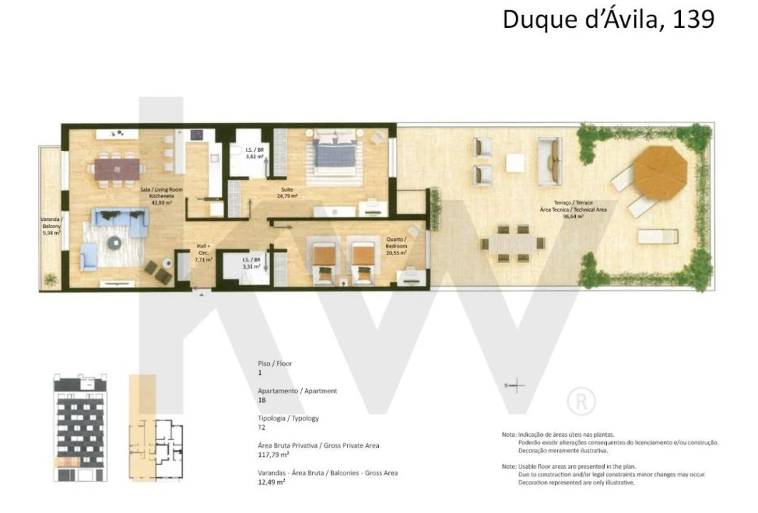 Apartamento T2 para Venda em Avenidas Novas Foto 16