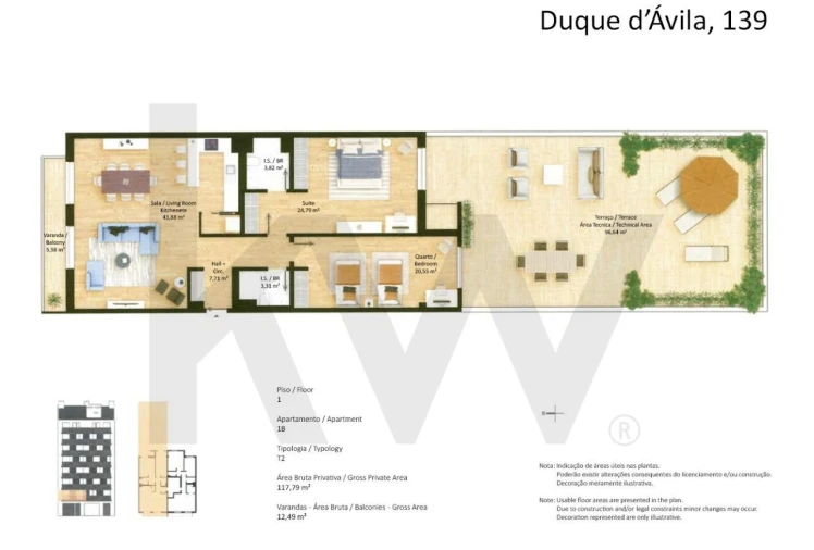 Apartamento T2 para Venda em Avenidas Novas Foto 16