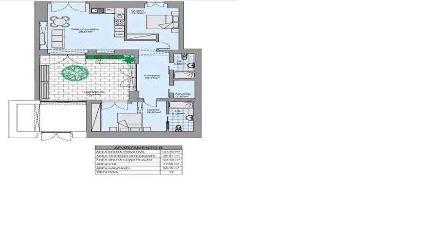 Apartamento T1 para Venda em Vila Real de Santo Antonio Foto 8