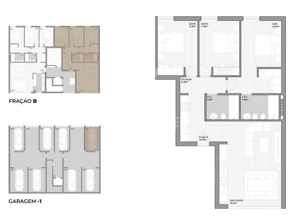 Apartamento T3 para Venda em São João Baptista Foto 13