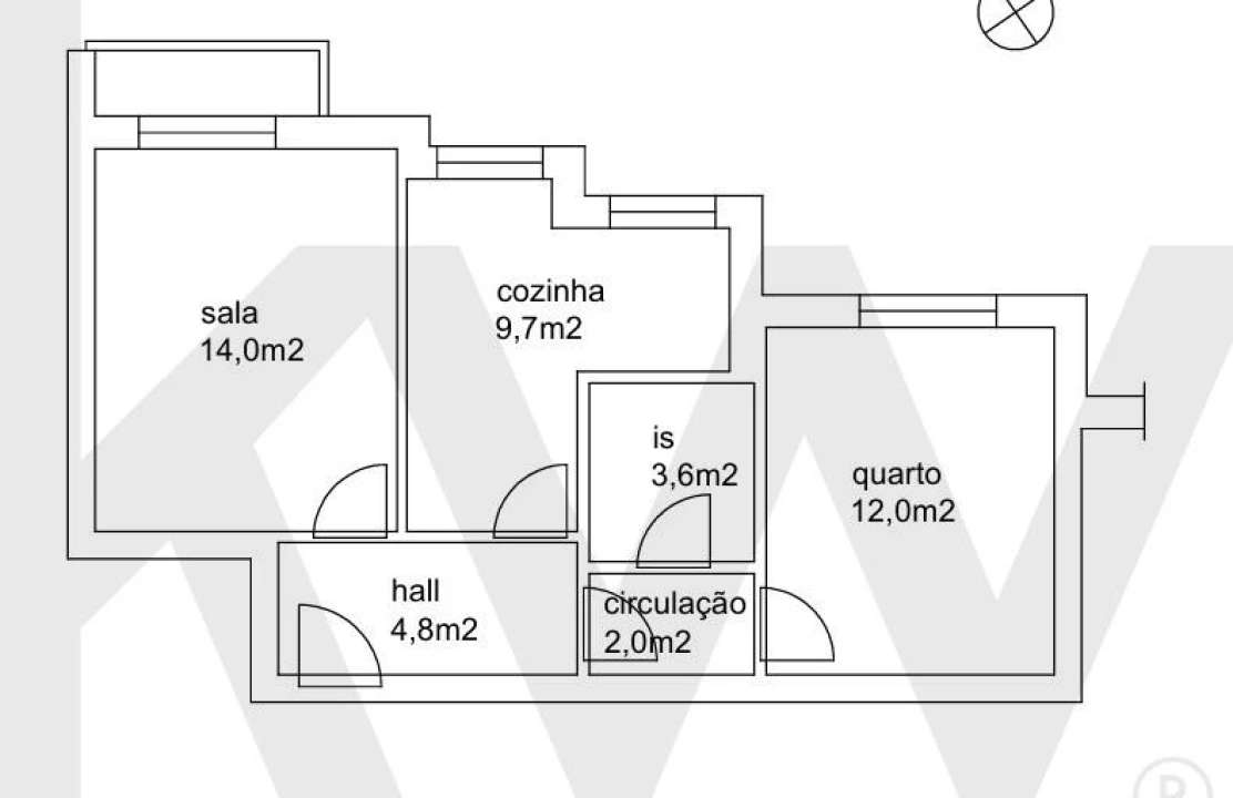 Apartamento T1 para Arrendamento em Vilar de Andorinho Foto 20