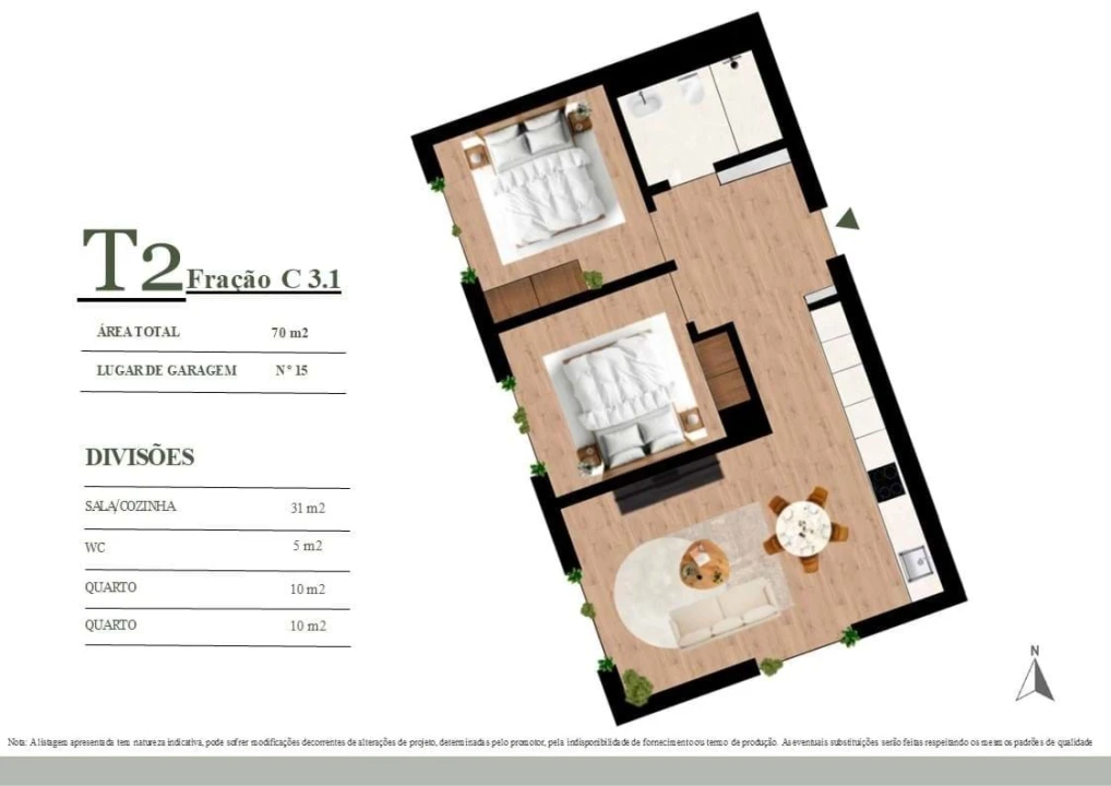 Apartamento T2 para Venda em Campanhã Foto 17