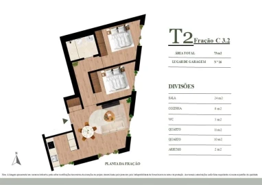 Apartamento T2 para Venda em Campanhã