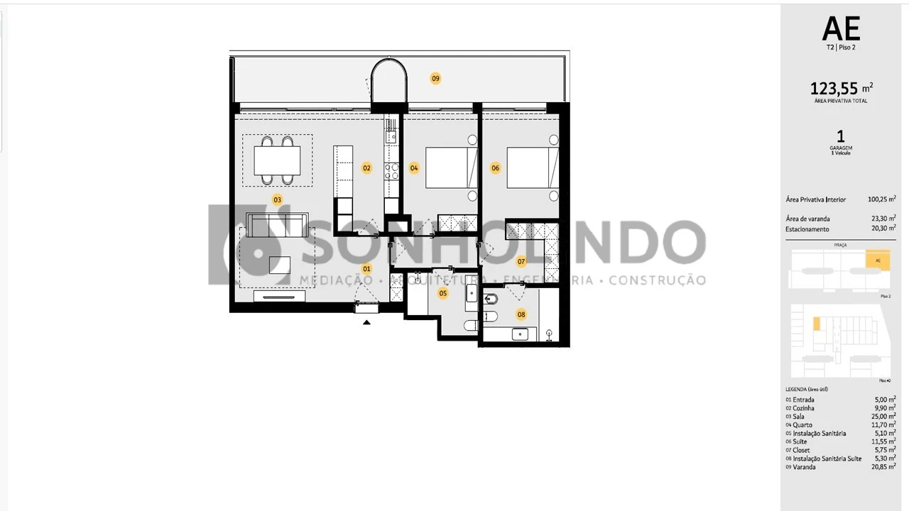 Apartamento T2 para Venda em Cidade da Maia Foto 28
