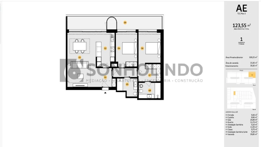 Apartamento T2 para Venda em Cidade da Maia Foto 28