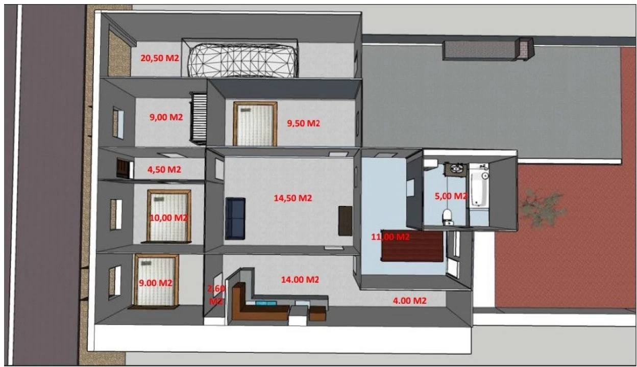 Moradia T4 para Venda em Conceição e Cabanas de Tavira Planta 2