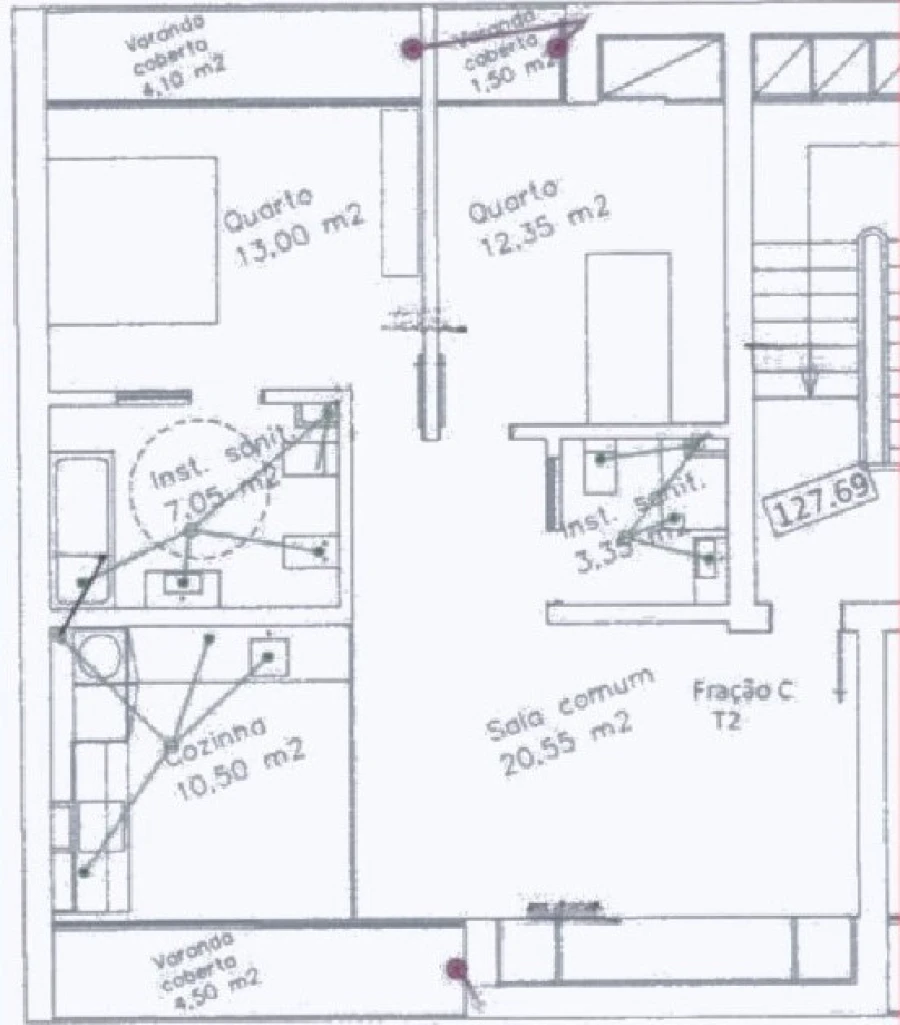 Apartamento T3 para Venda em Alcabideche Planta 1