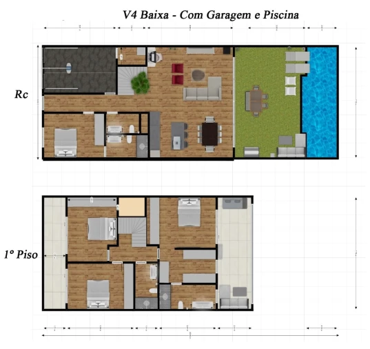 Moradia T4 para Venda em Faro (Sé e São Pedro) Planta 1